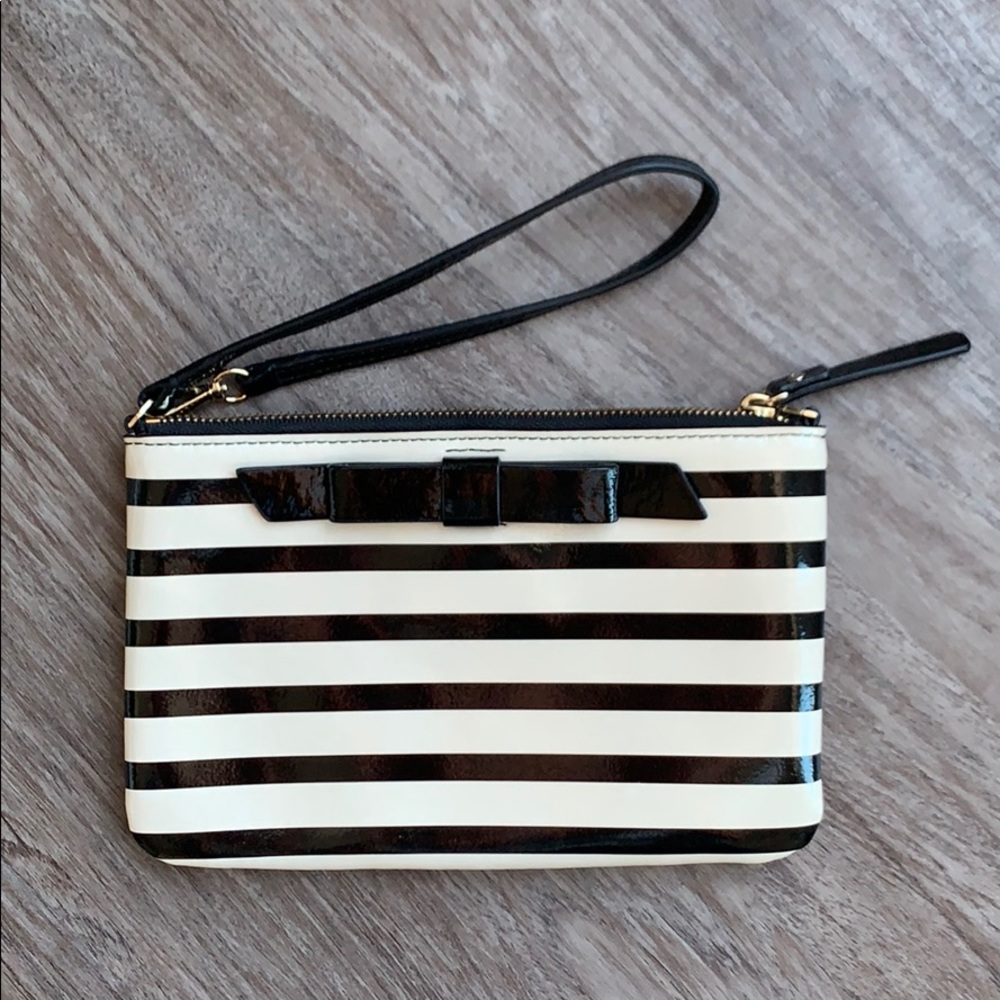 Kate Spade Striped Wristlet - Picture 1 of 4